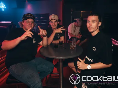 A professional photo of guests enjoying themselves at Cocktails Nightclub from our gallery.