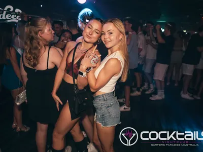 A professional photo of guests enjoying themselves at Cocktails Nightclub from our gallery.