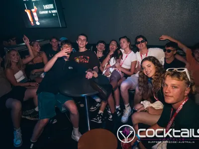 A professional photo of guests enjoying themselves at Cocktails Nightclub from our gallery.