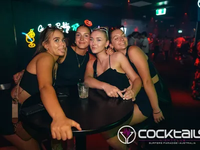 A professional photo of guests enjoying themselves at Cocktails Nightclub from our gallery.