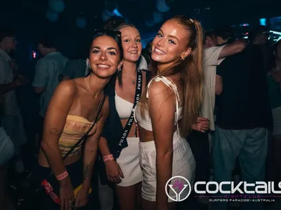 A professional photo of guests enjoying themselves at Cocktails Nightclub from our gallery.