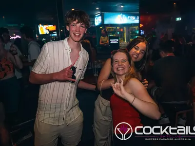 A professional photo of guests enjoying themselves at Cocktails Nightclub from our gallery.