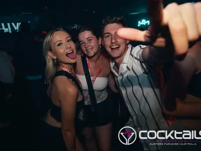 A professional photo of guests enjoying themselves at Cocktails Nightclub from our gallery.