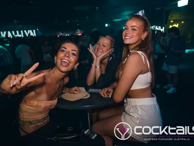 A professional photo of guests enjoying themselves at Cocktails Nightclub from our gallery.