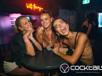 A professional photo of guests enjoying themselves at Cocktails Nightclub from our gallery.