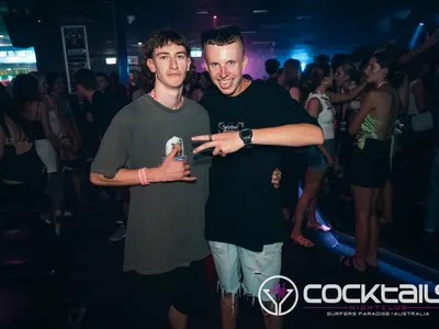 A professional photo of guests enjoying themselves at Cocktails Nightclub from our gallery.