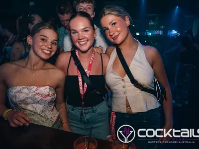 A professional photo of guests enjoying themselves at Cocktails Nightclub from our gallery.