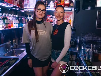 A professional photo of guests enjoying themselves at Cocktails Nightclub from our gallery.