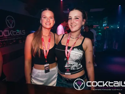 A professional photo of guests enjoying themselves at Cocktails Nightclub from our gallery.