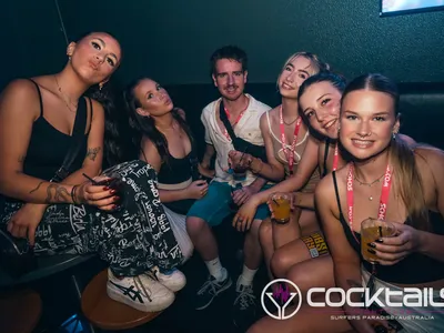 A professional photo of guests enjoying themselves at Cocktails Nightclub from our gallery.