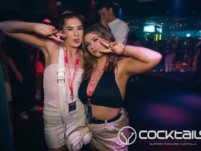 A professional photo of guests enjoying themselves at Cocktails Nightclub from our gallery.