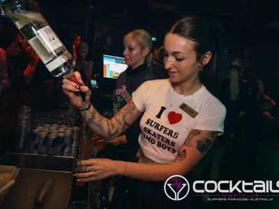 A professional photo of guests enjoying themselves at Cocktails Nightclub from our gallery.