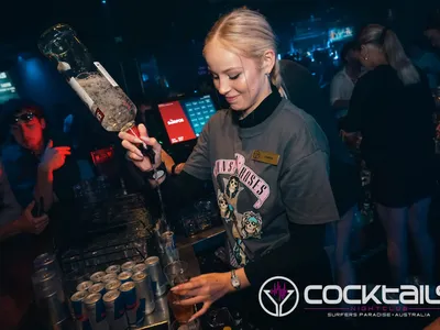 A professional photo of guests enjoying themselves at Cocktails Nightclub from our gallery.