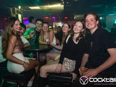 A professional photo of guests enjoying themselves at Cocktails Nightclub from our gallery.