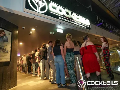 A professional photo of guests enjoying themselves at Cocktails Nightclub from our gallery.