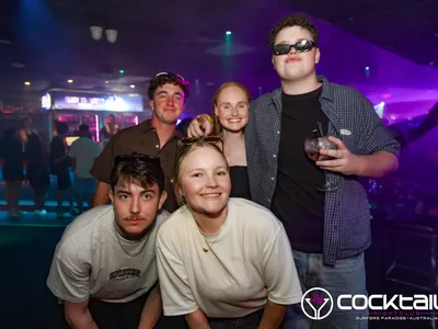 A professional photo of guests enjoying themselves at Cocktails Nightclub from our gallery.