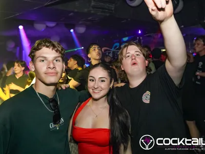 A professional photo of guests enjoying themselves at Cocktails Nightclub from our gallery.