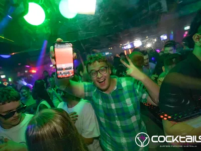 A professional photo of guests enjoying themselves at Cocktails Nightclub from our gallery.