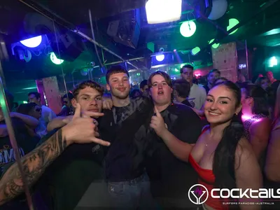 A professional photo of guests enjoying themselves at Cocktails Nightclub from our gallery.