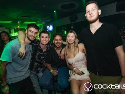 A professional photo of guests enjoying themselves at Cocktails Nightclub from our gallery.