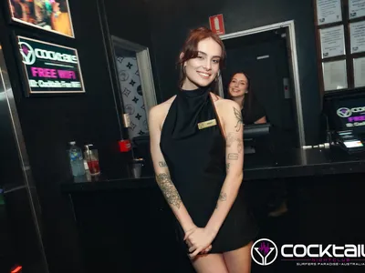 A professional photo of guests enjoying themselves at Cocktails Nightclub from our gallery.