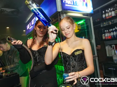 A professional photo of guests enjoying themselves at Cocktails Nightclub from our gallery.