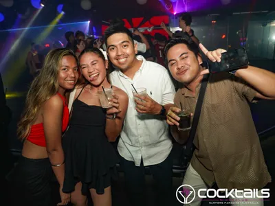 A professional photo of guests enjoying themselves at Cocktails Nightclub from our gallery.