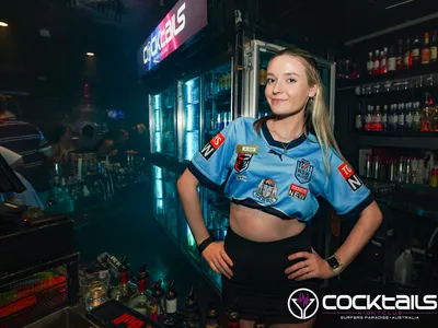 A professional photo of guests enjoying themselves at Cocktails Nightclub from our gallery.