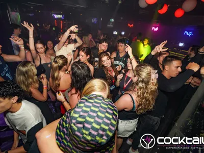 A professional photo of guests enjoying themselves at Cocktails Nightclub from our gallery.