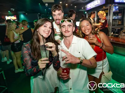 A professional photo of guests enjoying themselves at Cocktails Nightclub from our gallery.