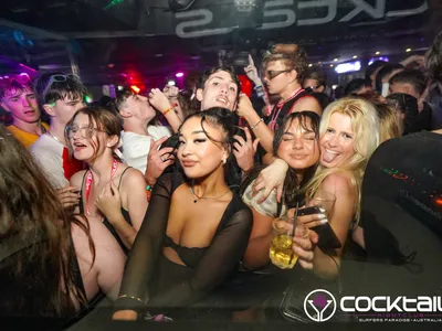 A professional photo of guests enjoying themselves at Cocktails Nightclub from our gallery.