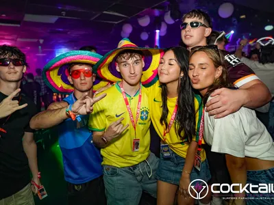 A professional photo of guests enjoying themselves at Cocktails Nightclub from our gallery.