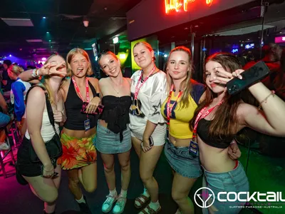 A professional photo of guests enjoying themselves at Cocktails Nightclub from our gallery.