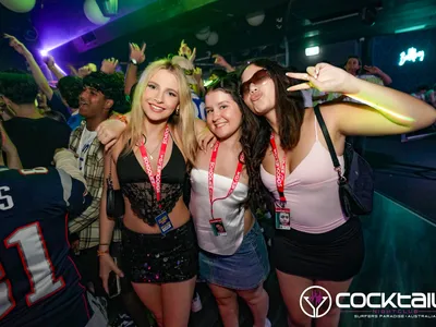 A professional photo of guests enjoying themselves at Cocktails Nightclub from our gallery.