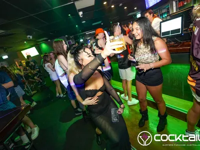 A professional photo of guests enjoying themselves at Cocktails Nightclub from our gallery.