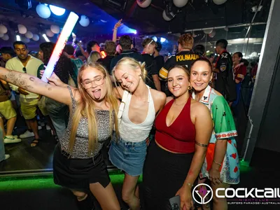 A professional photo of guests enjoying themselves at Cocktails Nightclub from our gallery.