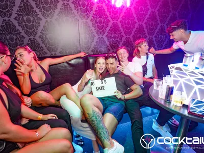 A professional photo of guests enjoying themselves at Cocktails Nightclub from our gallery.