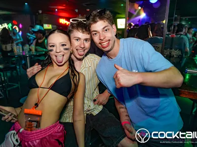 A professional photo of guests enjoying themselves at Cocktails Nightclub from our gallery.