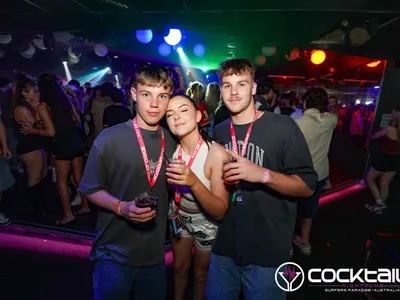 A professional photo of guests enjoying themselves at Cocktails Nightclub from our gallery.