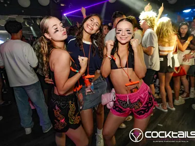 A professional photo of guests enjoying themselves at Cocktails Nightclub from our gallery.