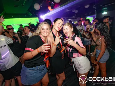 A professional photo of guests enjoying themselves at Cocktails Nightclub from our gallery.