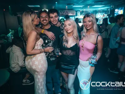 A professional photo of guests enjoying themselves at Cocktails Nightclub from our gallery.