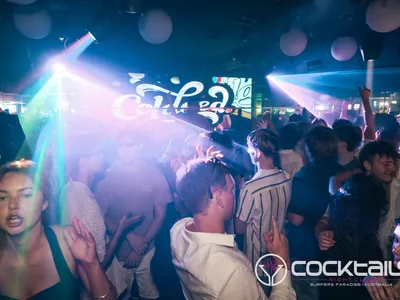 A professional photo of guests enjoying themselves at Cocktails Nightclub from our gallery.