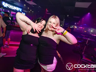 A professional photo of guests enjoying themselves at Cocktails Nightclub from our gallery.