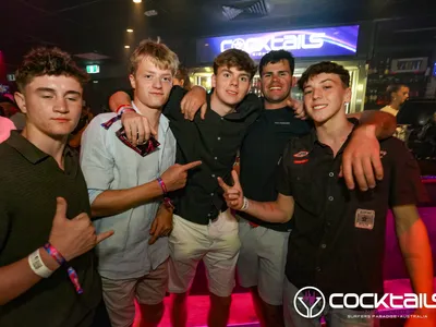 A professional photo of guests enjoying themselves at Cocktails Nightclub from our gallery.