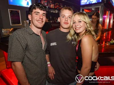 A professional photo of guests enjoying themselves at Cocktails Nightclub from our gallery.