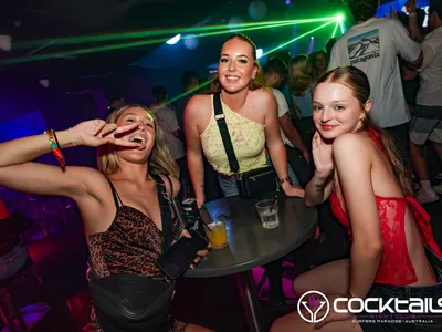 A professional photo of guests enjoying themselves at Cocktails Nightclub from our gallery.