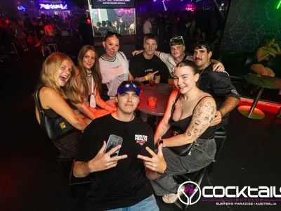 A professional photo of guests enjoying themselves at Cocktails Nightclub from our gallery.