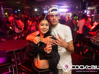 A professional photo of guests enjoying themselves at Cocktails Nightclub from our gallery.