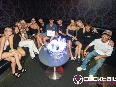 A professional photo of guests enjoying themselves at Cocktails Nightclub from our gallery.